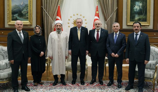Cumhurbaşkanı Erdoğan, Diyanet İşleri Başkanı’nı kabul etti