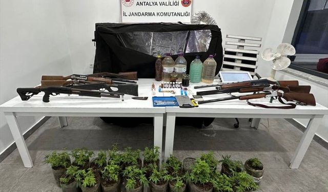 Alanya’da uyuşturucu ve silah operasyonu: 2 gözaltı