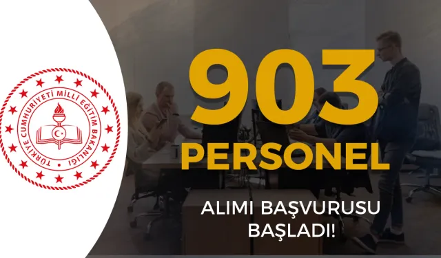 MEB 903 sözleşmeli personel alımı başvurusu nasıl yapılır?