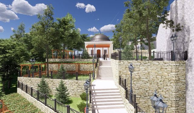 Vahib-i Ümmi Türbesi’ndeki restorasyon sürüyor
