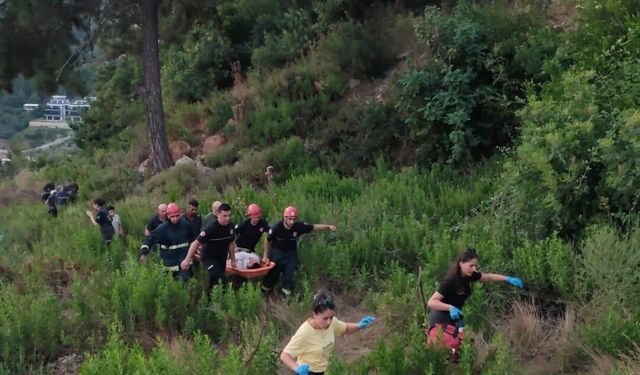 Alanya’da ATV uçuruma yuvarlandı