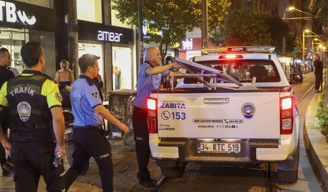 Antalya’da kaldırım işgallerine zabıta denetimi