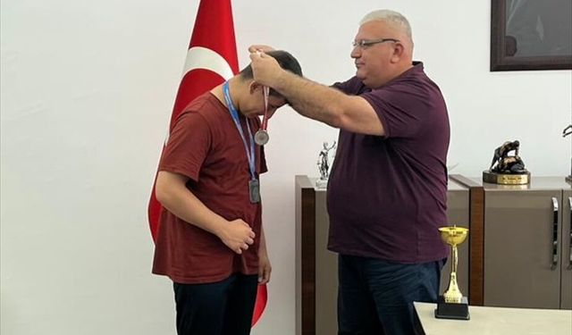 Türkiye ikincisi judocudan Kaymakam Güneş’e ziyaret