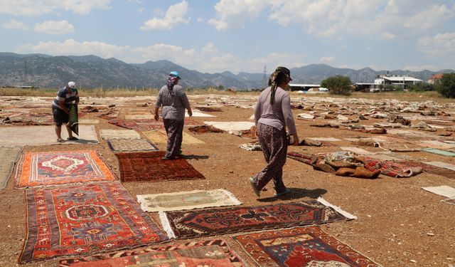 Antalya’da tarihi halılar dekoratif ürüne dönüşüyor