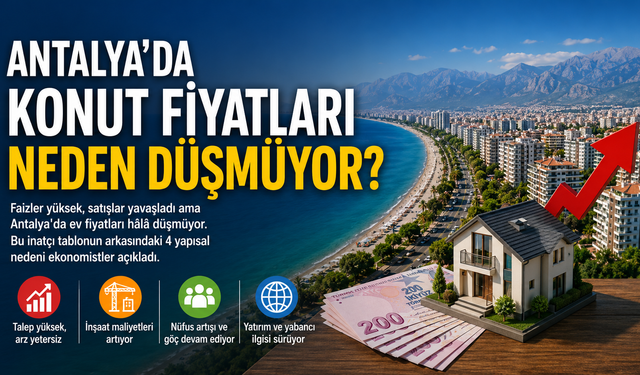 Antalya'da konut fiyatları neden düşmüyor?
