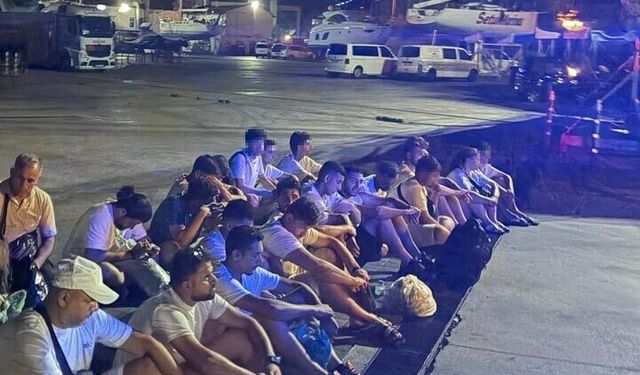 Muğla'da 25 kaçak göçmen yakalandı