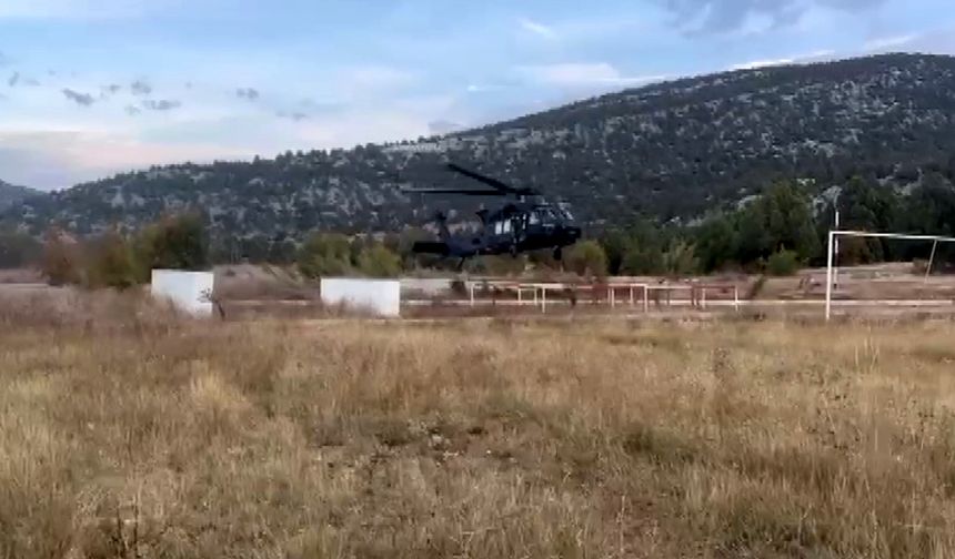 Akseki’de kaybolan 2 mühendis askeri helikopterle kurtarıldı
