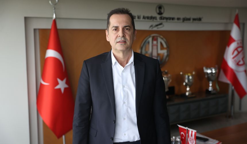 Antalyaspor Başkanı Perçin: Trabzon maçından puan istiyoruz