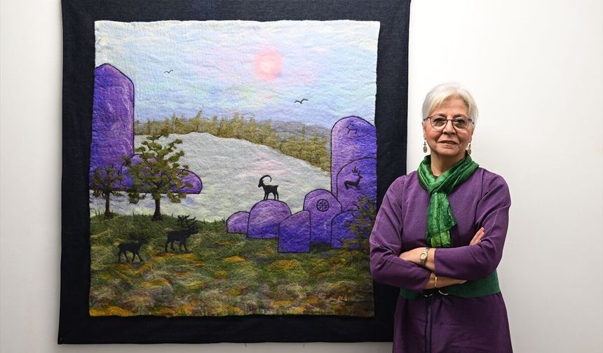 Keçe sanatıyla Türk medeniyetinin izlerini gün yüzüne çıkarıyor