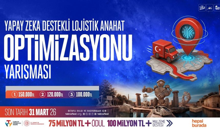 TEKNOFEST’te yapay zeka lojistik yarışması başlıyor