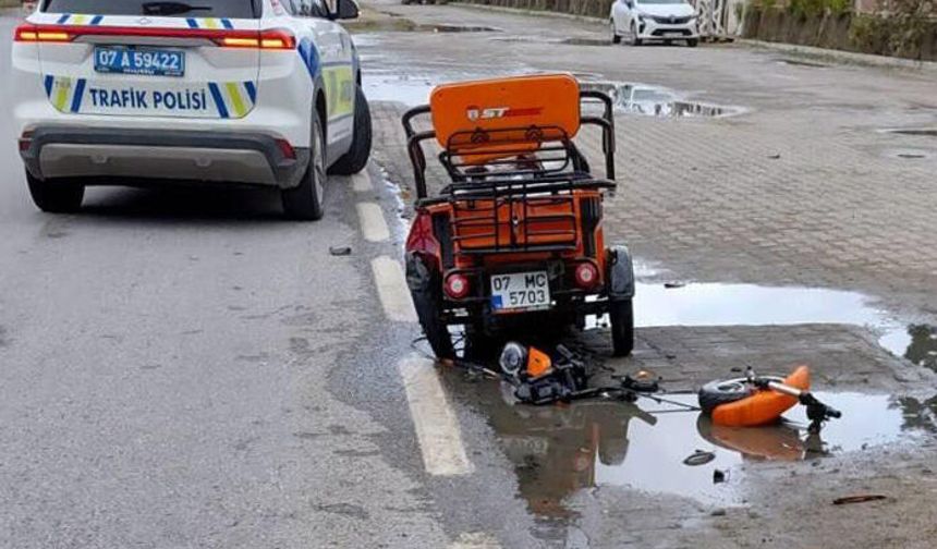 Alanya’da üç tekerlekli motosiklet kazası: 1 ölü