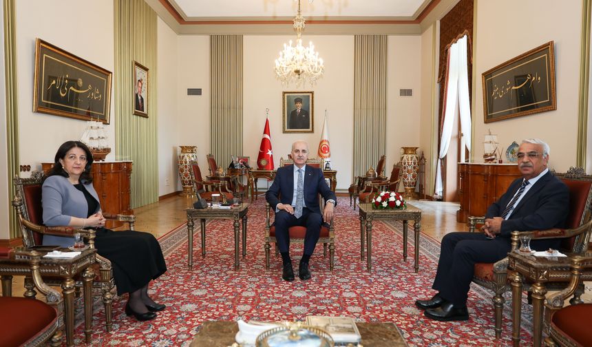 Kurtulmuş, DEM Parti İmralı heyetini kabul etti