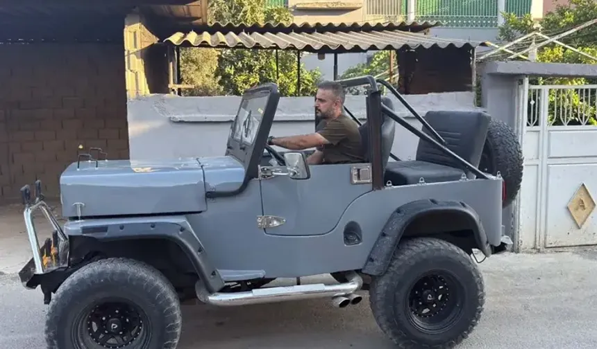 Klasik araç tutkunu esnaf, 74 yıllık cipi restore ettirdi