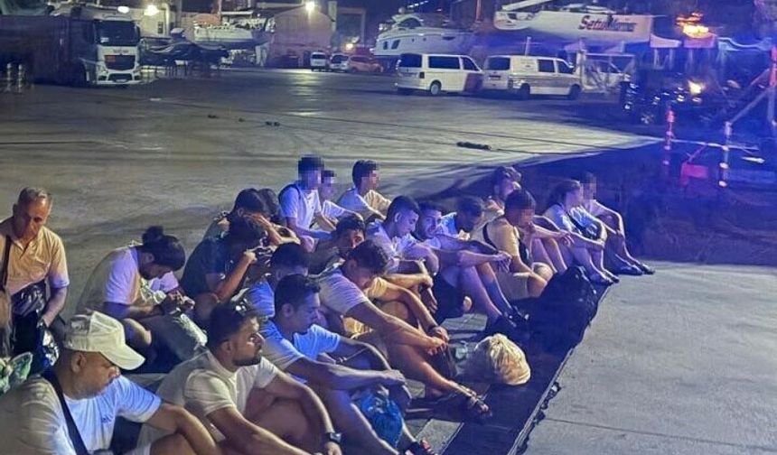 Muğla'da 25 kaçak göçmen yakalandı